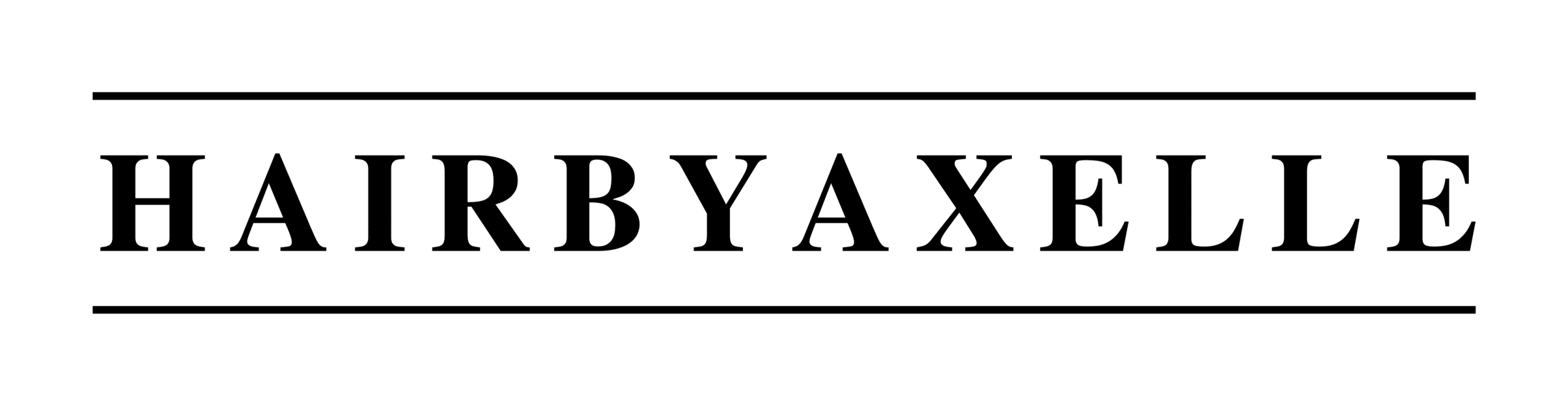 logo Hair by Axelle noir